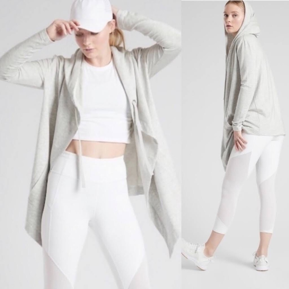 Athleta vista wrap cardigan grey XS